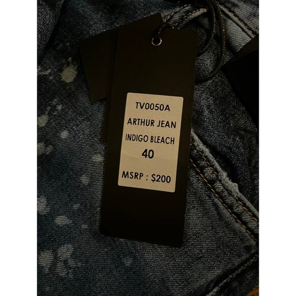 Si Tu Veux Superstack Arthur Jean Indigo Bleach Size 40 - Picture 3 of 4